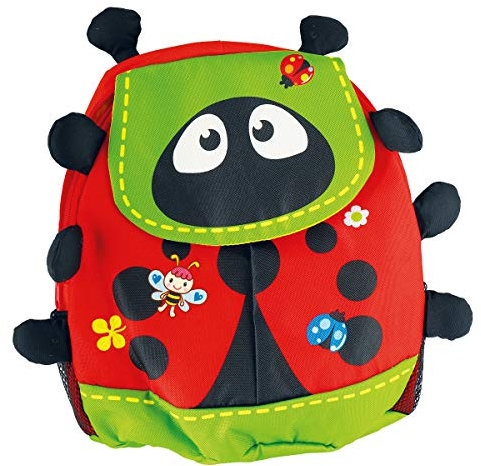 Bieco 4001584 Kinderrucksack Käfer | ca. 38x15x36 cm | Kindergartenrucksack | Rucksack Kinder | Wanderrucksack Kinder | Mini Rucksack | Rucksack Kindergarten | Rucksack Mädchen | Rucksack Jungen | Rucksäcke