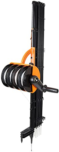 Gallagher Smart Fence 2 | Portable Electric Fence for Livestock Containment | Quick Install Temporary Field Fencing | 328ft of 4-Strand Electric Fencing with Built-in Posts and Reels