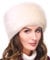 Futrzane Classic Kosakenmütze - Fellmütze Damen Winter - Pelz Russische Mütze (M, Ecru Classic)