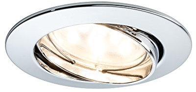 Paulmann 928.21 Premium EBL Set Coin dim klar rund schwenkbar LED 3x7W 2700K 230V 51mm Chrom 92821 Spot Einbaustrahler Einbauleuchte
