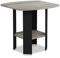 Furinno Design Simple Table d'Appoint de Chevet avec Tiroir Poubelle, Chêne Français/Noir
