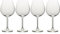 MIKASA Julie Luxury Crystal Red Wine Glasses, 4 Piece, Clear Dishwasher Safe Glasses, 710ml