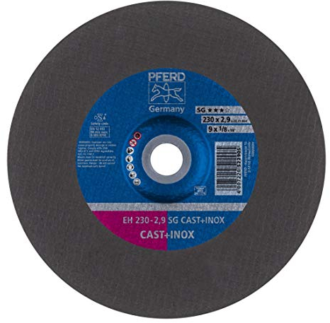 PFERD 522905 Cast Inox Leistungs-Linie SG Trennscheiben, EH, 2.9mm x 230mm x 22.23mm, 25 Stück