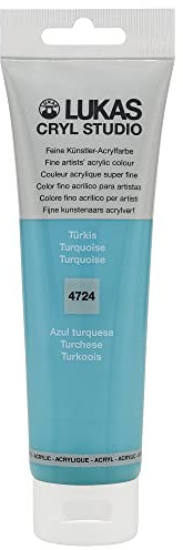 Lukas Cryl Studio 125 ml, Acrylfarbe in Premium-Qualität, Türkis