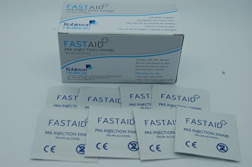 Fastaid 70% IPA Alcohol Wipes for Electronics, Swabs, Tattoo, Pre-injection Swabs, 500 Pieces (5 Boxes)