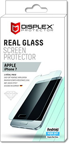 Displex 00655 Displayschutzfolie für Apple iPhone 7 real Glass