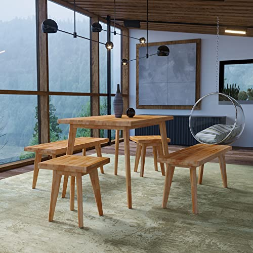 Krok Wood Esstisch Hans aus Massivholz (Buche, 75 x 75 x 75 cm)