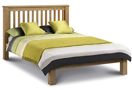 Julian Bowen Amsterdam Bed with Low Foot End, Light Oak, Super King