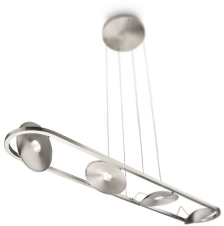 Philips InStyle LED-Pendelleuchte Luciano 4-flammig dimmbar 6 W, stahl gebürstet 563941713