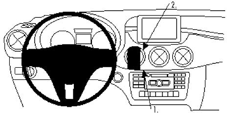 Brodit 854749 ProClip Halterung, schwarz