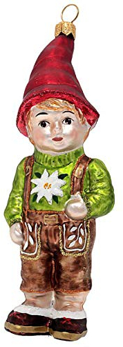 Hamburger WEIHNACHTSKONTOR® - Christbaumschmuck - Bayerischer Bub in Lederhose