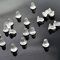 HQ-CLOUD Lot de 200 Poussoir Poussette Embout Clous d'Oreilles apprêt 4mm,Fermoirs attache de Boucles d'Oreilles Silicone,Bouchon pour Boucle d'oreille Clous Transparent