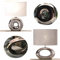 LS-LebenStil Tischleuchte Keramik Silber Weiß 26cm Tischlampe für E14 Lampen Schreibtischleuchte Leselampe Nachttischlampe Schreibtischlampe Büro Wohnzimmer Schlafzimmer Nachttisch, Kommode