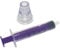 3 X 5ML QUALICARE ORAL ENTERNAL MEDICINE BABY ELDERLY DOSAGE NON-STERILE LATEX FREE DISPOSABLE PURPLE SYRINGES WITH BOTTLE ADAPTER