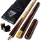 CUESOUL 57 Handcraft 3/4 Jointed Snooker Queue mit Verl?ngerung/Gelenk Protector verpackt in Kunstleder Cue Bag (D304)