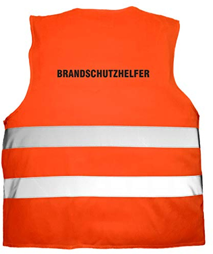 Nashville print factory Warnweste Brandschutzhelfer bedruckt Rückendruck