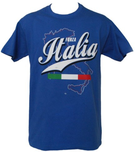 Fan-T-Shirt – Forza Italien – T-Shirt Italien Fußball