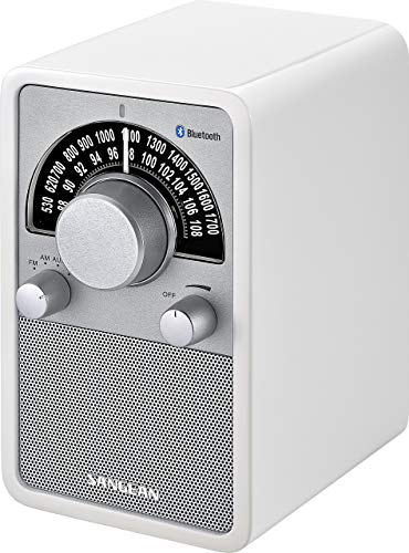 Sangean WR-15BT - Radio FM, Blanco