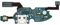 Mobile24 Samsung Galaxy S4 mini I9190, I9195 Nappe du Connecteur de Charge, Dock Chargeur, Câble, Pièce de remplacement, Spare
