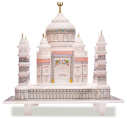 Artist Haat Handgefertigt aus Marmor Taj Mahal Nachbildung mit feiner Arbeit 6 Geschenk