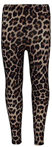 A2Z 4 Kids Girls Print Leggings - BrownLeopard Legging 11-12