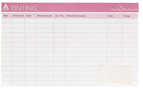 Agenda Record Cards Tinting