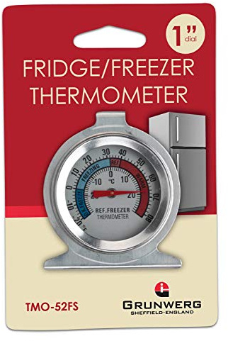 Grunwerg TMO-52FS Thermometer, Stainless Steel, silver
