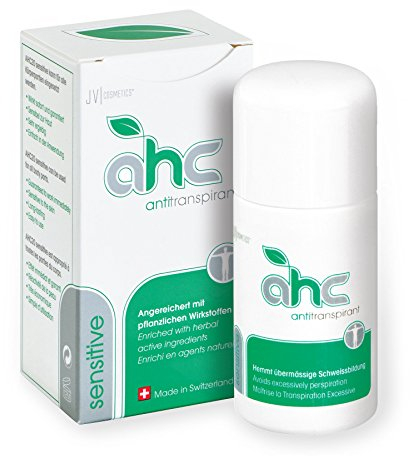 AHC SENSITIVE Antitranspirant Tropfflasche 30ml gegen Schwitzen an Achseln & Körper - Unisex Antiperspirant mit Pflanzenextrakten für empfindliche Haut