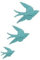 Sass & Belle Blue Vintage Style Ceramic Wall Art Plaques (3 Swallows, Stone, Duck Egg, Wall Plate)