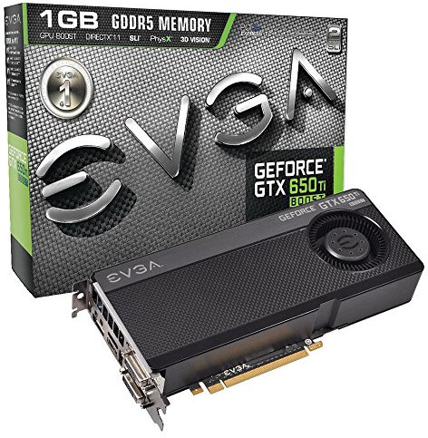 EVGA NVIDIA GTX 650TI Boost01G-P4-3655-KR Graphics Card 16x PCI-e / 1 GB GDDR5 / DVI-I/DVI-D/Mini HDMI/DisplayPort / 1 GPU