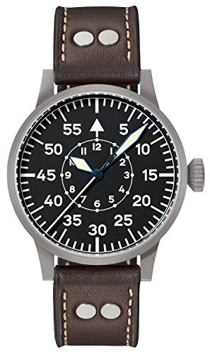 Laco Fliegeruhr Original Paderborn Made in Germany – 42mm Ø hochwertige Automatikuhr – Einzigartige Qualität. Herausragende Verarbeitung – Wasserdicht im zeitlosem Design – seit 1925