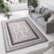 TAPISO Dream Teppich Wohnzimmer Kurzflor Grau Creme Rot Floral Ornament Orient Bordüre Klassisch Oriental Schlafzimmer ÖKOTEX 180 x 250 cm