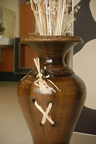 Deko-Shop-Hannusch Edle Vase/Bodenvase aus Tonkeramik +++Handarbeit+++