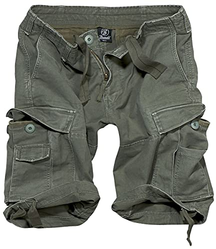 Brandit Vintage Shorts, Farbe: olive, Größe: XXL