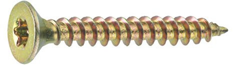 Connex Universalschrauben 3,5 x 16 mm - 1 kg Großpack - Senkkopf - TX-Antrieb - Vollgewinde - Gelb verzinkt / Schrauben-Set / Schrauben im Beutel / KL3213516