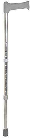 Aidapt Adjustable‑Height Lightweight Walking Stick – Non‑Slip Ferrule for Added Stability, Comfortable Support for Walking Confidence, Includes Hanging Carry Strap for Taller Users