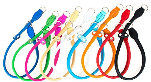 Rundlederhalsband Blau 75cm / 12mm