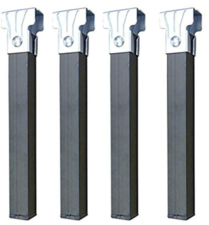 Imex El Zorro Juego 4 Patas somier sin Ruedas, Metal, Gris, 350x35x35 mm