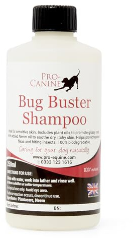 Pet shampoo 250ml Bug Buster 100% natural and biodegradable