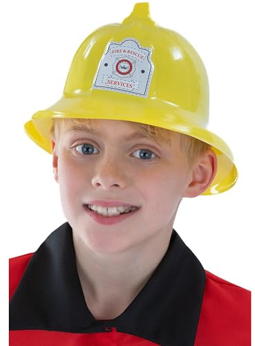 Firemans Hat Yellow Plastic Halloween