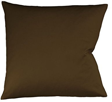 fleuresse 9200 Colours Interlock Jersey Kissenbezug aus 100% Baumwolle, Oekotex Standard 100, 35 x 40 cm, Mokka