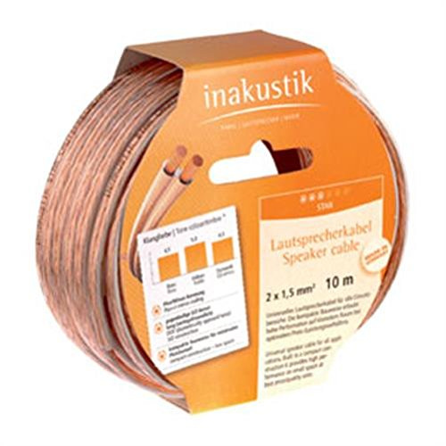 Inakustik 6m Star Speaker Cable cable de audio Transparente - Cables de audio (6 m, Transparente)