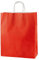 Thepaperbagstore 20 Sacchetti di Carta Colorata, Riciclabili e Riutilizzabili, con Manici Intrecciati, Rosso - Medi 250x110x310mm