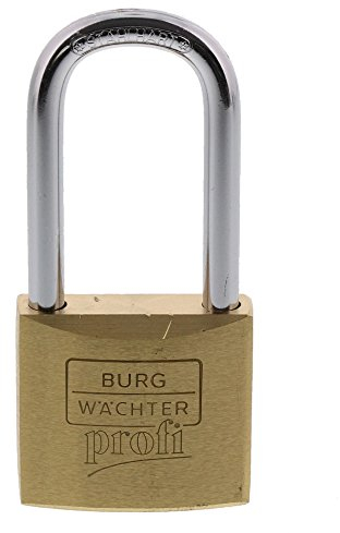 Burg-Wächter Profi 116HB 40 45 Messing hohem Bügel Vorhangschloss, HB 45 mm