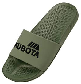 Kubota Claquette Homme - Sandales à enfiler - Chaussures Pour Piscine et Plage - Sandales été - Kaki - 44