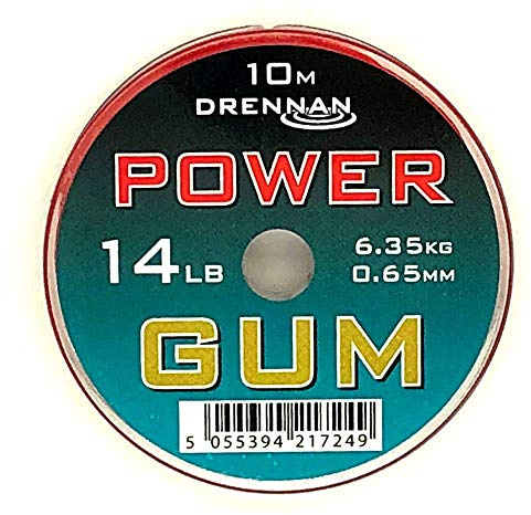 Angelschnur „Powergum“ von Drennan (LCPG141), 6,8 kg Tragkraft, Rot