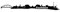 Samunshi® Wandtattoo Saarbrücken Skyline Wandaufkleber schwarz 30x4,3cm