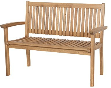 Siena Garden 120509 2er Bank Paleros, 62x120x92,5cm, Akazienholz, geölt in natur, FSC 100%