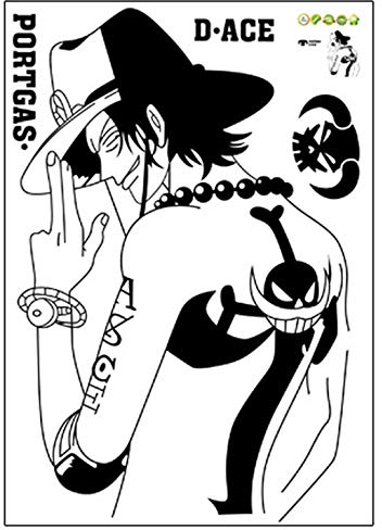 Wandaufkleber Wandtattoo Autotattoo One Piece Ace