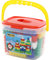 Wader Quality Toys Bausteineimer mit 45 Bausteinen, Sortiert